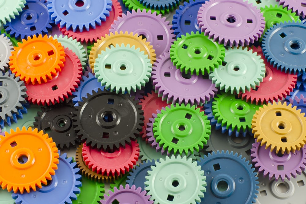 colored cogs