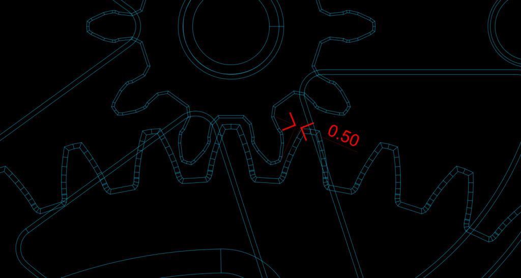 gear clearance sketch